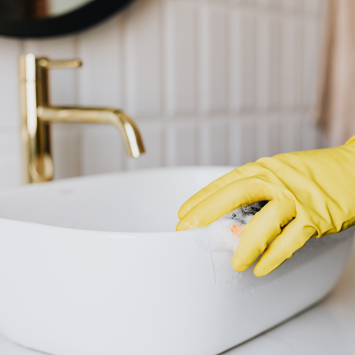 Residential Cleaning Service Sink in Denton Texas